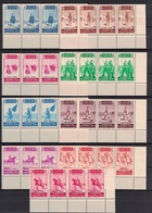 Cabo Juby 1937, 9 Values From The Series Of Alzamiento Nacional **, MNH, Pairs / Corner-block - Cape Juby