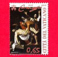 VATICANO - Usato - 2010 - 4º Centenario Della Morte Di Caravaggio - Deposizione - 0,65 - Gebraucht