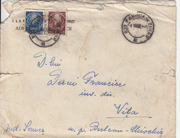 REPUBLIC COAT OF ARMS, STAMPS ON COVER, 1949, ROMANIA - Cartas & Documentos