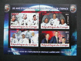 Space - Apollo Raumfahrt Espace # 2011 MNH S/s #(B1943) Apollo X-XI-XII-XIII - Estados Unidos