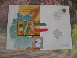 Télécartes Neuf FDC > Régionales Et Armoiries - Nordrhein Westfalen - 12.8.1993 - FDC 1er Jour - R-Series : Regions