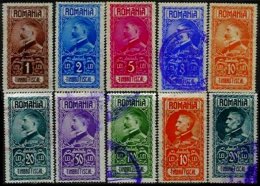 ROMANIA, Stamp Duty, */o M/U, F/VF - Revenue Stamps