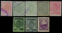 ROMANIA, Stamp Duty, */o M/U, F/VF - Revenue Stamps