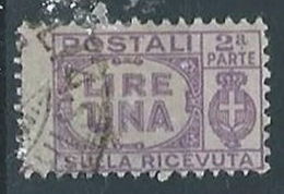 1946 LUOGOTENENZA USATO PACCHI POSTALI SEZIONE 1 LIRA - RR13127-2 - Colis-postaux