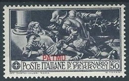 1930 EGEO PATMO FERRUCCI 50 CENT MH * - RR13577-3 - Egeo (Patmo)