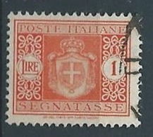 1945 LUOGOTENENZA USATO SEGNATASSE RUOTA 1 LIRA - RR13122-3 - Strafport