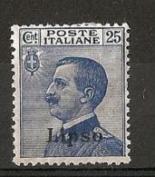 1912 EGEO LIPSO 25 CENT MH * - RR7393 - Egée (Lipso)