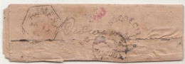 India QV Era  1870's   Unfranked  Postage Due  Small Cover  2  Scans  #  11782  D Inde Indien - 1858-79 Kolonie Van De Kroon