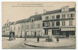 SOISY SOUS MONTMORENCY Place De La Fontaine Et Entrée De La Rue Blanche - Soisy-sous-Montmorency