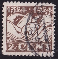 1924 Reddingswezen 2 Cent Bruin Plaatfout "stipje Op De Bovenlijn" NVPH 139 P 3 - Plaatfouten En Curiosa