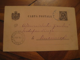 1892 To Bucharest Postal Stationery Card ROMANIA - Lettres & Documents