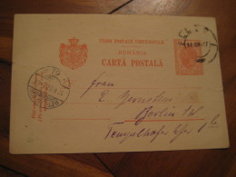 PLOESCI ? 1907 To Berlin Germany Postal Stationery Card ROMANIA - Storia Postale