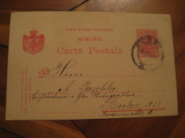 PLOESCI 1911 To Berlin Germany Postal Stationery Card ROMANIA - Storia Postale