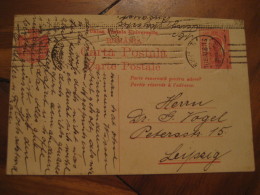 BUCHAREST 1916 To Leipzig Germany Postal Stationery Card ROMANIA - Storia Postale