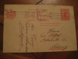 BUCHAREST 1916 To Leipzig Germany Postal Stationery Card ROMANIA - Storia Postale