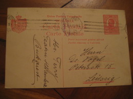 BUCHAREST 1916 To Leipzig Germany Postal Stationery Card ROMANIA - Briefe U. Dokumente