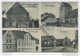 Gruss Aus Asendorf Bezirk Halle - Woll- Schnitt- Und Materialwaren Geschäft Inh. Anton Kützing - Kirche Und Schule - Teutschental
