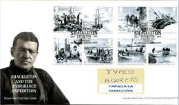 GROSSBRITANNIEN GRANDE BRETAGNE GB 2016 SHACKLETON & ENDURANCE EXPEDITION SET 8V FDC SG 3787-94 MI 3835-42 YT 4249-56 - 2011-2020 Dezimalausgaben