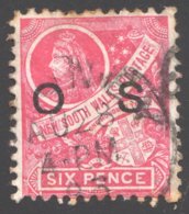 OFFICIAL  6d. Queen Victoria And Arms Of Colony SG O42 Perf 12 - Usati