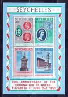 Seychelles-25th Anniversary Of Coronation Of Elizabeth II-SS With 4 Stamps-MNH - Autres - Océanie