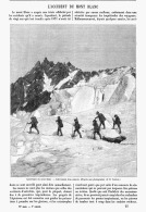 L'ACCIDENT DU MONT BLANC   1895 - Alpes - Pays-de-Savoie