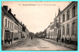 Fauquembergues - Rue De St Saint Omer - Estaminet Du Commerce - Animée - Imp. CATALA FRERES - Lib. JENNEQUIN - Fauquembergues