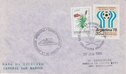 Argentina 1986 Antarctica/Base General San Martin CA 30 JUN 1986 Cover (40493) - Lettres & Documents