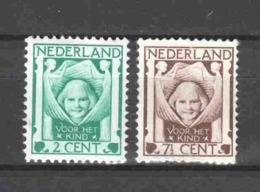 Netherlands 1924 NVPH 141-142 MH (1) - Ongebruikt