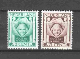 Netherlands 1924 NVPH 141-142 MH (2) - Ongebruikt