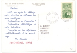 Carte Plasmarine Pub Biomarine Finlande Helsinki Mille Ans Apres Les Vikings - Storia Postale