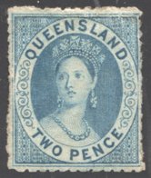 Queen Victoria 2d. Blue SG 87  MM - Mint Stamps