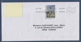 Lourdes La Basilique, TVP LP Oblitéré 27.09.10 Sur Enveloppe Cadre MonTimbraMoi - Briefe U. Dokumente