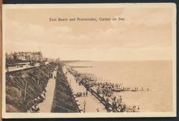 °°° 12262 - UK - EAST BEACH AND PROMENADES , CLACTON ON SEA - 1907 With Stamps °°° - Clacton On Sea