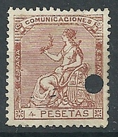 ESPAÑA 1873 - Telégrafos Ed. 139T - Service