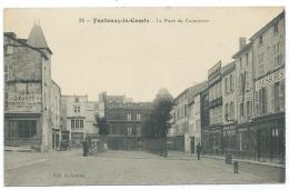 CPA FONTENAY LE COMTE, LA PLACE DU COMMERCE, GRANDS MAGASINS DE NOUVEAUTES, VENDEE 85 - Fontenay Le Comte