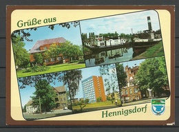 Deutschland Ansichtskarte HENNINGSDORF 1997 Nach Estland Gesendet, Mit Briefmarke - Henningsdorf