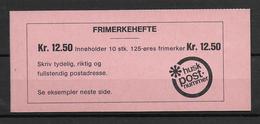 NORVEGE - 1975 - CARNET USAGE COURANT  **/MNH -TIMBRES à L'ENVERS - Automaatzegels [ATM]
