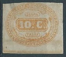 1863 REGNO SEGNATASSE 10 CENT SENZA GOMMA - RR13726 - Portomarken