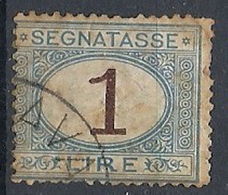 1870-74 REGNO USATO SEGNATASSE 1 LIRA - RR12938 - Portomarken