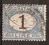 1870-74 REGNO USATO SEGNATASSE 1 LIRA - RR5437-2 - Portomarken