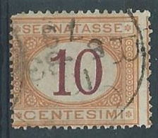 1870-74 REGNO USATO SEGNATASSE 10 CENT - RR4586-5 - Portomarken