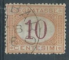 1870-74 REGNO USATO SEGNATASSE 10 CENT - RR4586-6 - Portomarken