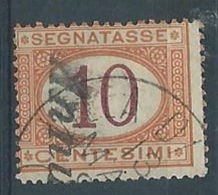 1870-74 REGNO USATO SEGNATASSE 10 CENT - RR4608-2 - Portomarken