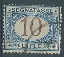 1870-74 REGNO USATO SEGNATASSE 10 LIRE - RR4585-6 - Portomarken