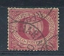 1877-90 SAN MARINO USATO CIFRA 25 C - RR7940 - Usados