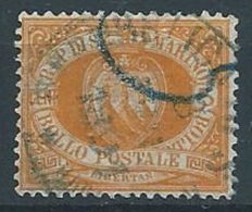 1877-90 SAN MARINO USATO STEMMA 5 CENT - RR13942-2 - Usados