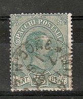 1884-86 REGNO  USATO PACCHI POSTALI 75 CENT - RR6152-3 - Postpaketten