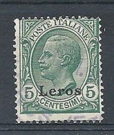 1912 EGEO LERO USATO 5 CENT - RR7829-4 - Egée (Lero)