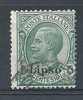1912 EGEO LIPSO USATO 5 CENT  - RR7830-3 - Aegean (Lipso)