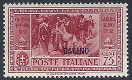 1932 EGEO CALINO GARIBALDI 75 CENT MH * - RR12388 - Ägäis (Calino)